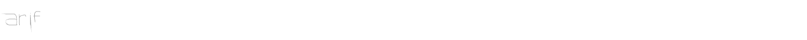 arif font preview
